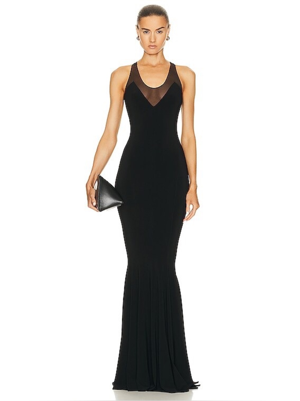Norma Kamali Racer Fishtail Gown